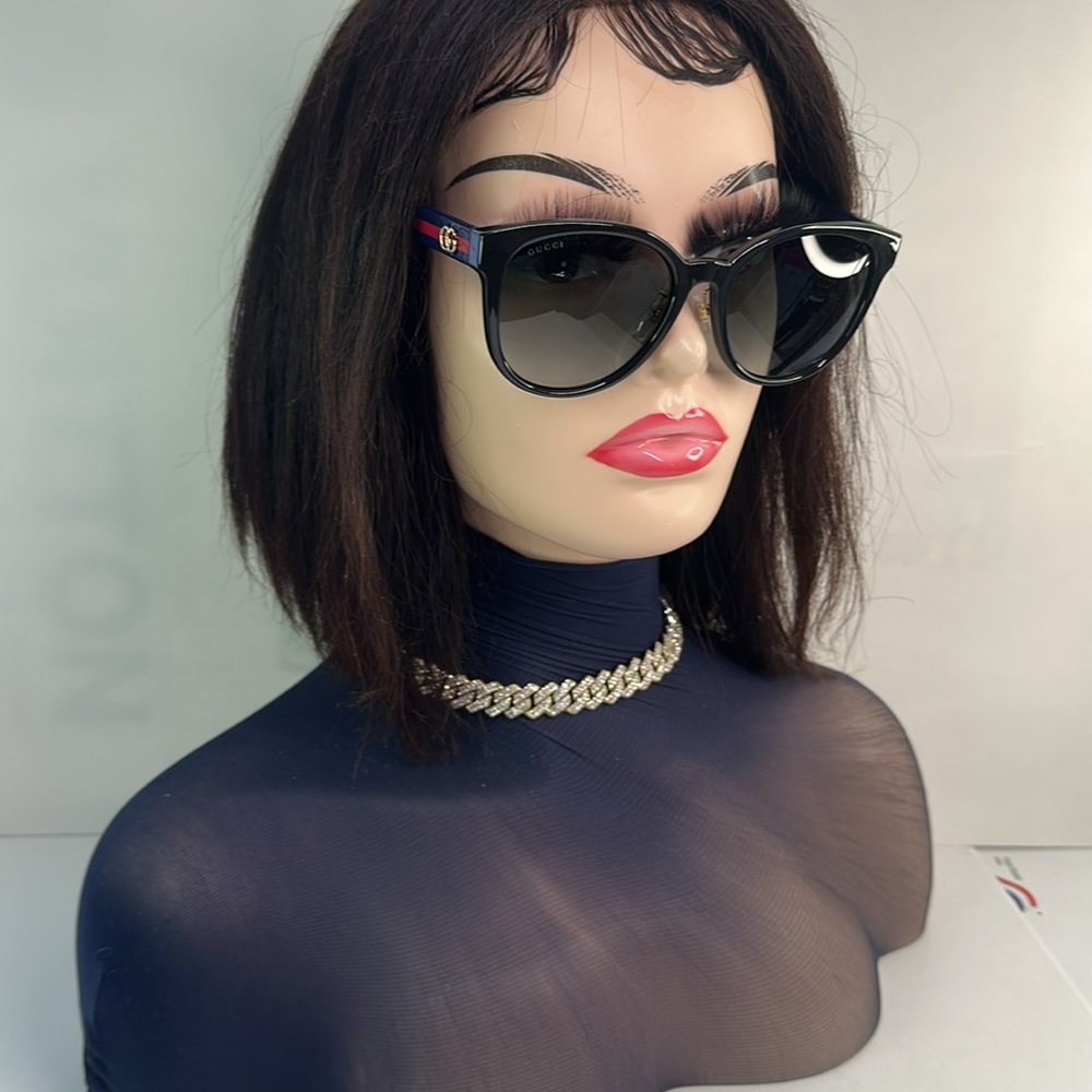 New Authentic Gucci Gradient Round Ladies Sunglasses GG0854SK 003 56.